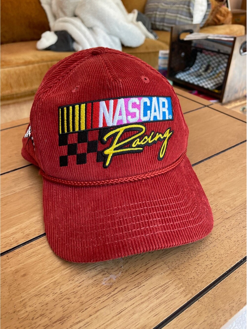 Spencers's NASCAR Racing Corduroy Trucker (Grandpa) Hat